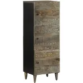 vidaXL Highboard 40x33x110 cm Massivholz Mango