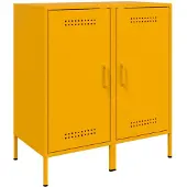 vidaXL Sideboards 2 Stk. Senfgelb 36x39x79 cm Stahl