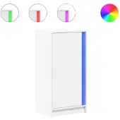 vidaXL LED-Sideboard Weiß 42,5x34x85 cm Holzwerkstoff