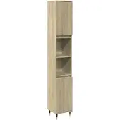 vidaXL Badschrank Sonoma-Eiche 30x30x190 cm Holzwerkstoff