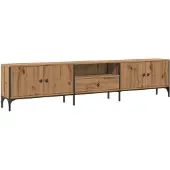 vidaXL TV-Schrank mit Schublade Artisan-Eiche 200x25x44 cm