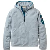 Passenger - Forestscape Recycled Grid Fleece Hoodie - Fleecepullover Gr M grau