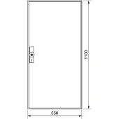 Hager ZB32W Zählerschrank, univers Z, 1100x550x205 mm, Schutzklasse II, 168 Platzeinheiten