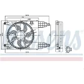 Nissens Lüfter, Motorkühlung 85942 für CHEVROLET