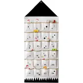 Sonstiges Adventskalender zum Befüllen Stoff 2026 122x50cm 24 Taschen Wiederverwendbar zum Aufhängen