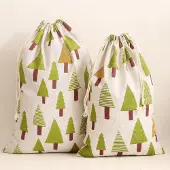 Sonstiges 12 Stück Jutesäckchen Adventskalender Geschenksäckchen 20x30cm Nature mit Kordelzug