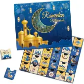 Sonstiges Ramadan Adventskalender 30 leere Boxen Blau Eid Mubarak Countdown Geschenkbox