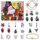Sonstiges Adventskalender Schmuck für Mädchen 2026 mit 2 Armbändern und 22 Anhängern