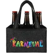Sonstiges Männerhandtasche Bier Filz 6 Flaschen 24x15x15cm Karneval Zubehör