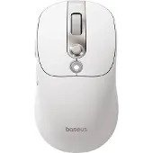 Baseus Kabellose Computermaus Editor mit integriertem 800-mAh-Akku und Batteriestatusanzeige – weiß