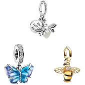 Sonstiges Bead Charms Kirschblüten Schmetterlinge Biene Glühwürmchen für Damen