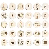 Sonstiges Ramadan Kalender 30 Holzplättchen DIY Dekoration Eid Mubarak Adventskalender Holz