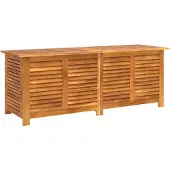 vidaXL Gartenbox mit Lüftungsschlitzen 150x50x56 cm Massivholz Akazie