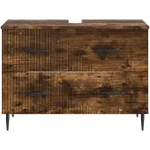 vidaXL Waschbeckenschrank HAARLEM Raucheiche 82 x 41 x 58,5 cm