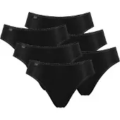 Sloggi Slip "Slip 6er Pack", Damen, Gr. 44, schwarz, Obermaterial: 88% Polyamid PA. 12% Elasthan EL., Unterhosen Slip