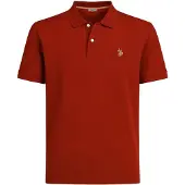 U.s. polo assn. Freizeit-Polo US16147 (Baumwolle) rust rot Herren