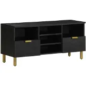 vidaXL TV-Schrank Schwarz 100x33x46 cm Holzwerkstoff