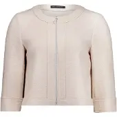 Betty Barclay Jackenblazer "Blazer-Jacke mit 3/4 Arm", Damen, Gr. 38, beige, Obermaterial: 60% Viskose CV. 40% Wolle WO., Blazer Jackenblazer