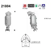 As Katalysator 21804 für OPEL