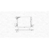 MAGNETI MARELLI Kühler, Motorkühlung 350213188800 für VW-PORSCHE