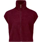 Betty & Co Strickjacke "Strickweste mit Reißverschluss", Damen, Gr. 42, braun (fall burgundy), Obermaterial: 65% Polyamid PA. 19% Baumwolle CO. 16% Polyacryl PAN., Strickjacken Strickjacke