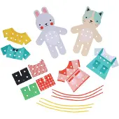 Sonstige Verlage Petit Friends Dress-Up Lacing Set