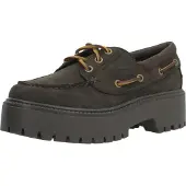 Timberland Womens Boat Shoe dk brn nubuck 7.5 Wide Fit