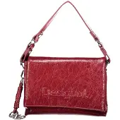 Desigual Stilvolle Rote Dameltasche mit Vielseitigem Schulterriemen und Fächern