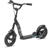 Bikestar Tretroller Kinderroller ab 4 - 5 Jahre | 10 Zoll Classic Edition | Schwarz (matt)