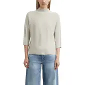 Comma Stehkragenpullover 3/4 Ärmel, Viskosemix