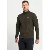Jack Wolfskin Stehkragenpullover "TRAIL HZ M" Funktions-Langarmshirt, schnelltrocknend, atmungsaktiv