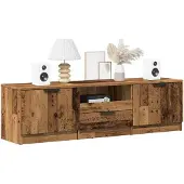 vidaXL TV-Schrank Altholz-Optik 140x35x40 cm Holzwerkstoff