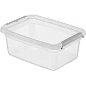 Moxom Kunststoff-Organizer mit Deckel, 4,5L, transparent