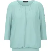 Goldner Kurzarmbluse "Chiffon-Shirt mit 3/4-Arm, Rundhals" keine/nicht relevant