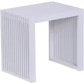 Relaxdays Sitzbank, Bambus, moderne Küchenbank, Umkleidebank Flur, Bad & Schlafzimmer, HBT: 43x45x33 cm, Schuhbank, weiß