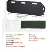 OEM Fußball-Rückpraller, 3 verstellbare Winkel, langlebiges HDPE-Design, 40x12inch