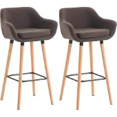 BellaFurn 2-teiliges Barhocker-Set – Sessel-Stil – ergonomisches Design