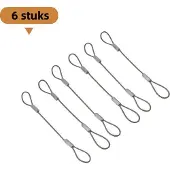 OEM Aluminiumklem mit Kunststoffdraadring, 6-teilig, 304-Stahl, Silber, Gummibekleidung.