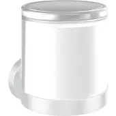 Emco round Sensor-Seifenspender, satiniertes Kristallglas, 432113903, Farbe: Weiß