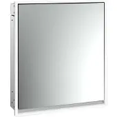 Emco loft Lichtspiegelschrank, 600mm, Unterputzmodell, aluminium/spiegel, 979805103, Ausführung: 1 Tür (Türanschlag rechts)