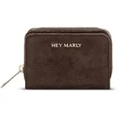 Hey Marly Sleek Petite Suede Geldbörse Coffee