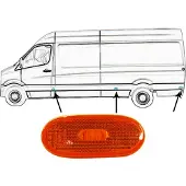 VAN WEZEL Seitenmarkierungsleuchte 5862915 beidseitig für MERCEDES-BENZ VW