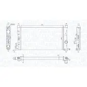 MAGNETI MARELLI Kühler, Motorkühlung 350213190400 für OPEL VAUXHALL
