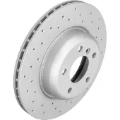 ZIMMERMANN Bremsscheibe 150348252 Vorderachse Gelocht 330mm 24mm für BMW (BRILLIANCE)