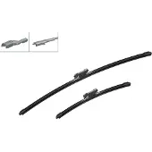 Bosch Aerofit Scheibenwischer Set Wischerblätter Vorne für FIAT 500 (312) Rahmenlos