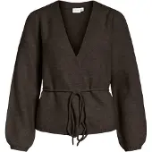 Vila Vikehla Gürtel Strickjacke