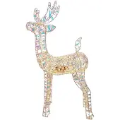 Clayre & Eef Stehlampe Goldfarbig Kunststoff