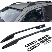 Carparts Alu Dachreling Dachträger Schwarz zum Nachrüsten für VW Amarok I 2010-2022