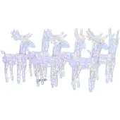 Syfax LED-Rentiere 6 Stk. Mehrfarbig 240 LEDs Acryl