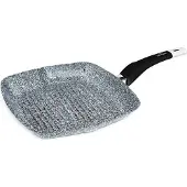 Zilner Grillpfanne mit Marmor-Keramik-Beschichtung 24Cm Bratpfanne Induktion Zl-7053